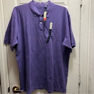 Vintage Cherokee Polo Shirt Mens XXL Grape Fizz Purple Short Sleeve Casual NWT